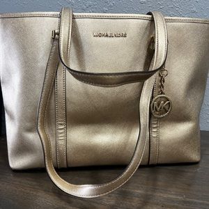 Gold Michael Kors Tote